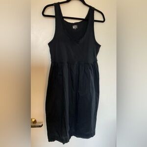 Converse Black Lightweight Tank Dress in Size Large